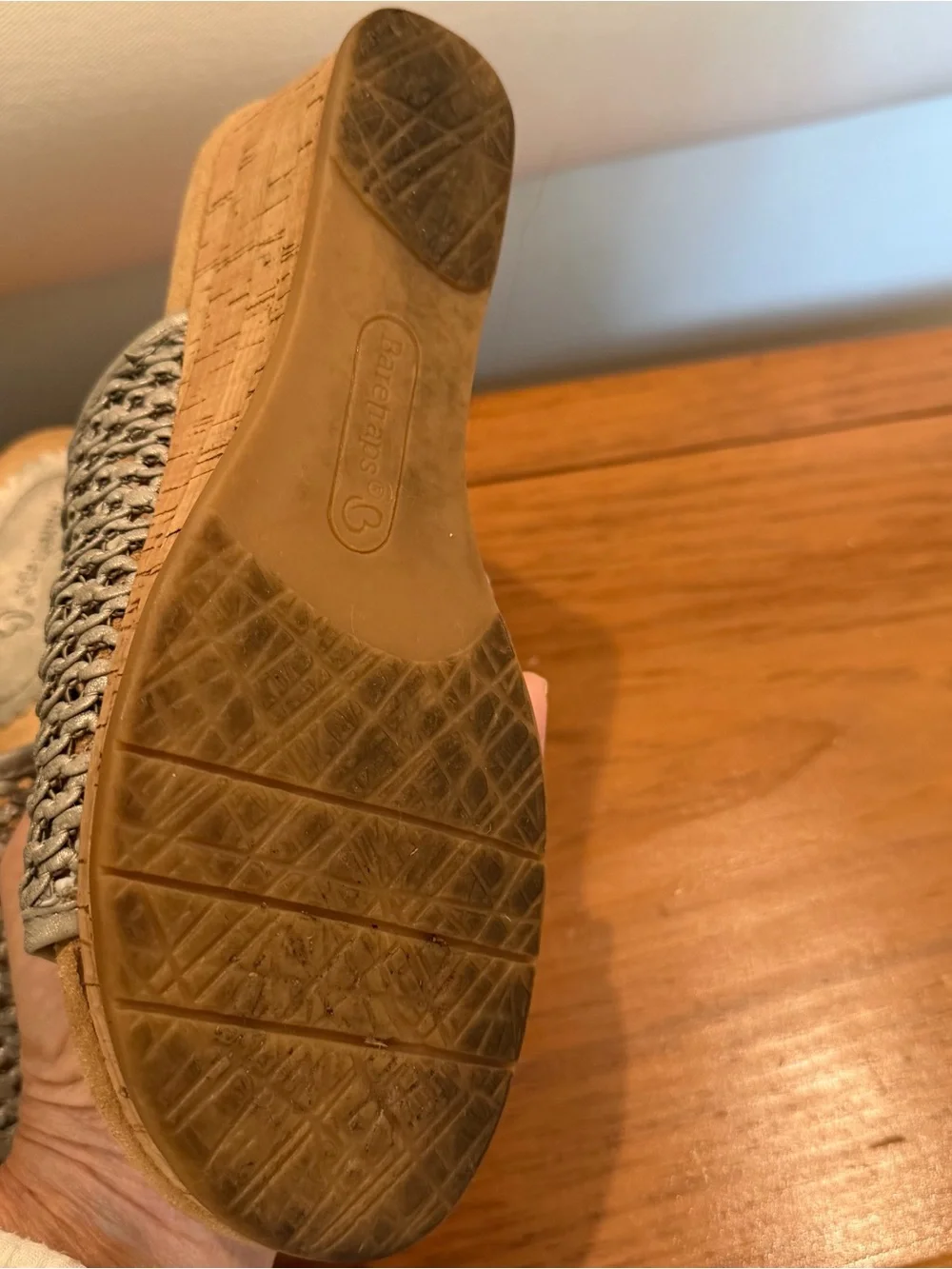 BareTraps Flossy slip on wedge sandals